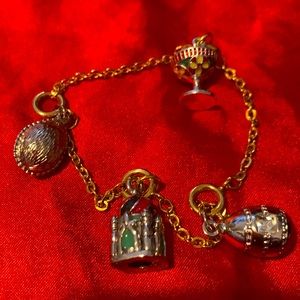 vintage Joan Rivers charm bracelet